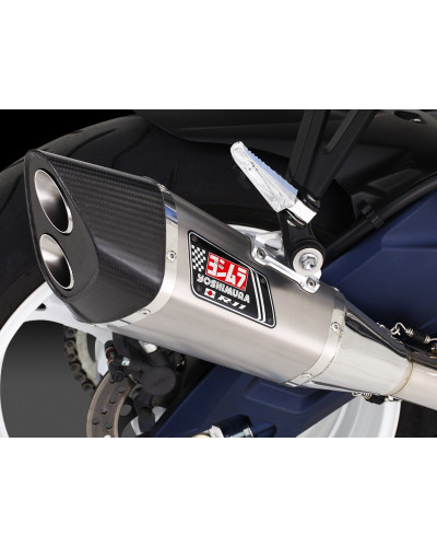 Terminale Yoshimura R11 a doppia uscita in acciaio omologato per GSX-R600/750