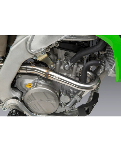 KX250F 21 RS-12 STAINLESS FULL EXHAUST, W/ ALUMINUM MUFFLER