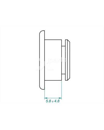 Nottolini flottanti INOX per dischi freno Euro Racing 14.00x5.8mm rondella 0.3mm