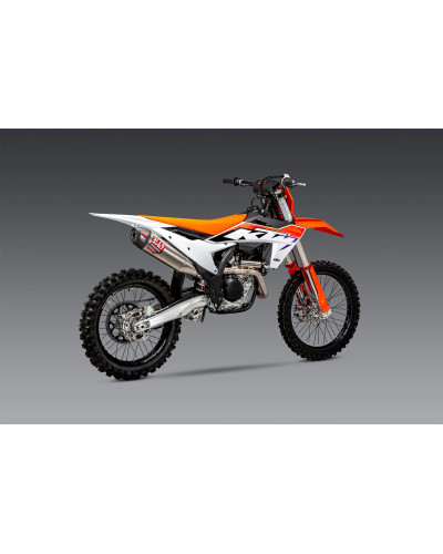 KTM 450SX-F FE 22-23 / HUSQV FC450 RE 22-23 YOSHIMURA RS-12 TITANIUM FULL EXHAUST, W/ TITANIUM MUFFLER