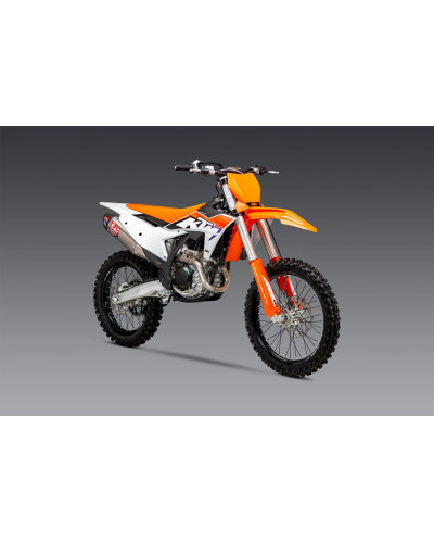 KTM 450SX-F FE 22-23 / HUSQV FC450 RE 22-23 YOSHIMURA RS-12 TITANIUM FULL EXHAUST, W/ TITANIUM MUFFLER