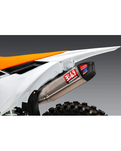 KTM 450SX-F FE 22-23 / HUSQV FC450 RE 22-23 YOSHIMURA RS-12 TITANIUM FULL EXHAUST, W/ TITANIUM MUFFLER