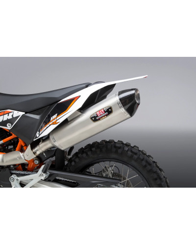 HUSQ 701/KTM 690 R RACE YOSHIMURA R-77 STAINLESS SLIP-ON EXHAUST, W/ STAINLESS MUFFLER